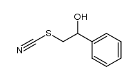 2-Phenyl-2-hydroxyethyl thiocyanate结构式