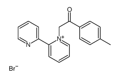 1-(4-methylphenyl)-2-(2-pyridin-2-ylpyridin-1-ium-1-yl)ethanone,bromide结构式