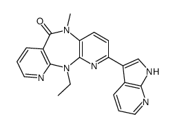 11-ethyl-5-methyl-2-(1H-pyrrolo[2,3-b]pyridin-3-yl)dipyrido[2,3-b:2',4'-f][1,4]diazepin-6-one Structure