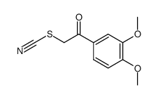 1-(3,4-dimethoxy-phenyl)-2-thiocyanato-ethanone结构式