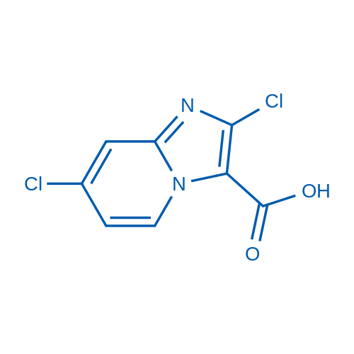 2,7-Dichloroimidazo[1,2-a]pyridine-3-carboxylic acid Structure