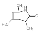 1,4,6-trimethyl-2-azabicyclo[3.2.0]hept-6-en-3-one structure