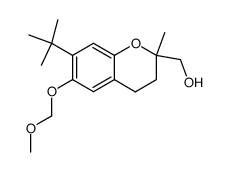 (7-(tert-butyl)-6-(methoxymethoxy)-2-methylchroman-2-yl)methanol结构式