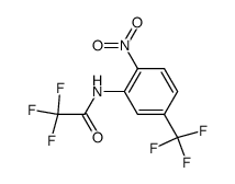 2,2,2-trifluoro-N-[2-nitro-5-(trifluoromethyl)phenyl]acetamide结构式