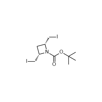 Tert-butyl(2R,4S)-2,4-bis(iodomethyl)azetidine-1-carboxylate picture