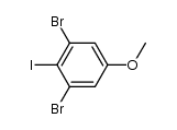 1,3-dibromo-2-iodo-5-methoxybenzene Structure