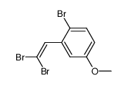 2-(2,2'-dibromoethenyl)-4-methoxybromobenzene结构式