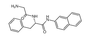 Gly-Phe-β-naphthylamide结构式