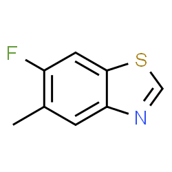 Benzothiazole, 6-fluoro-5-methyl- (9CI) structure