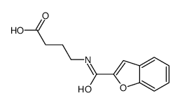 4-(1-benzofuran-2-carbonylamino)butanoic acid结构式