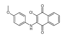 2-chloro-3-(4-methoxyanilino)naphthalene-1,4-dione Structure