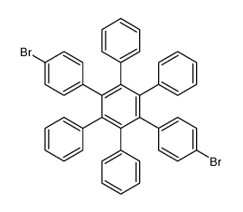 4-溴-4'-(4-溴苯基)-3',5',6'-三苯基-1,1':2',1''-三联苯结构式