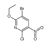 3-BROMO-6-CHLORO-2-ETHOXY-5-NITROPYRIDINE Structure