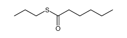 Hexanethioic acid S-propyl ester Structure