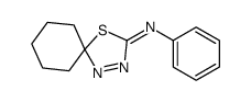 N-phenyl-1-thia-3,4-diazaspiro[4.5]dec-3-en-2-imine Structure