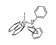 (triphenylphosphine)(2,2'-bipyridine)copper(I) iodide结构式