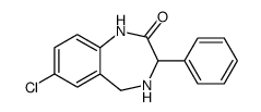 7-chloro-3-phenyl-1,3,4,5-tetrahydro-1,4-benzodiazepin-2-one Structure