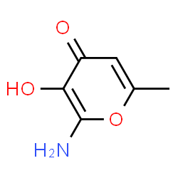 4H-Pyran-4-one,2-amino-3-hydroxy-6-methyl-(8CI,9CI) Structure