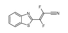 2-Propenenitrile,3-(2-benzothiazolyl)-2,3-difluoro-(9CI)结构式