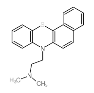 2-benzo[c]phenothiazin-7-yl-N,N-dimethylethanamine Structure