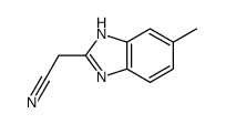 1H-Benzimidazole-2-acetonitrile,5-methyl-(9CI) Structure