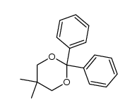 5,5-dimethyl-2,2-diphenyl-1,3-dioxane Structure