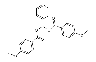 [bis-(p-methoxybenzoyloxy)iodo]benzene Structure