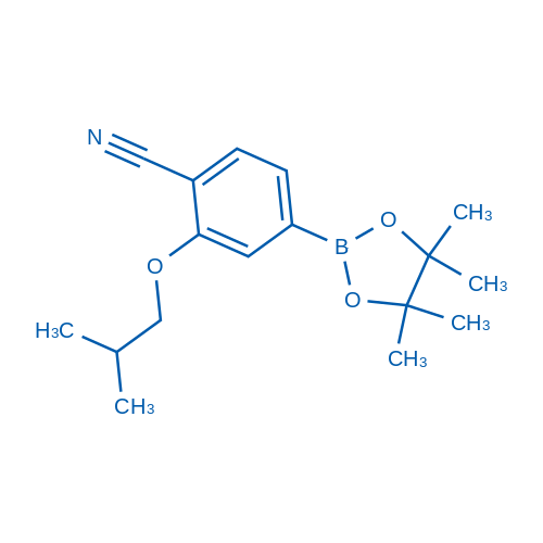 2-Isobutoxy-4-(4,4,5,5-tetramethyl-1,3,2-dioxaborolan-2-yl)benzonitrile picture