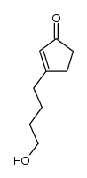 3-(4-hydroxybutyl)cyclopent-2-enone结构式