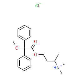 2,2-Diphenyl-2-methoxyacetic acid 3-(dimethylamino)butyl ester hydroch loride Structure