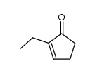 2-ethyl-cyclopent-2-enone Structure