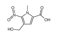 1H-Pyrrole-2-carboxylicacid,4-(hydroxymethyl)-1-methyl-5-nitro-(9CI) structure