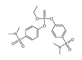 Phosphorothioic acid O-ethyl O,O-bis[p-(N,N-dimethylsulfamoyl)phenyl] ester结构式