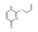 4(3H)-Pyrimidinone,2-(2-propen-1-ylthio)- Structure