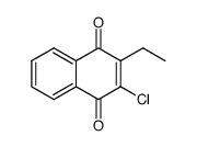 2-chloro-3-ethyl-1,4-naphthoquinone Structure