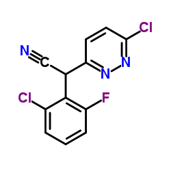 (2-Chloro-6-fluorophenyl)(6-chloro-3-pyridazinyl)acetonitrile结构式