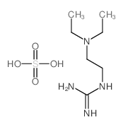 (2-(Diethylamino)ethyl)guanidinium sulfate structure