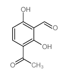 3-acetyl-2,6-dihydroxy-benzaldehyde结构式