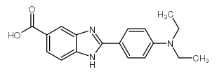 2-(4-Diethylaminophenyl)-1H-benzimidazole-5-carboxylic acid Structure