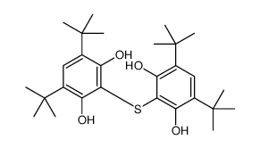 4,6-ditert-butyl-2-(3,5-ditert-butyl-2,6-dihydroxyphenyl)sulfanylbenzene-1,3-diol结构式