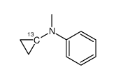 (1'-13C)-N-cyclopropyl-N-methylaniline结构式