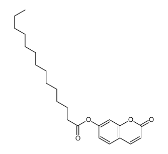 (2-oxochromen-7-yl) tetradecanoate结构式