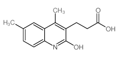 3-(2-HYDROXY-4,6-DIMETHYL-QUINOLIN-3-YL)-PROPIONIC ACID structure