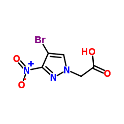 (4-Bromo-3-nitro-1H-pyrazol-1-yl)acetic acid结构式
