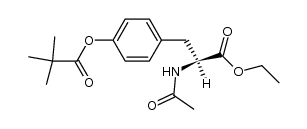 (S)-4-(2-acetamido-3-ethoxy-3-oxopropyl)phenyl pivalate Structure