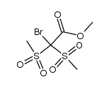 methyl 2-bromo-2,2-bis(methylsulfonyl)acetate结构式