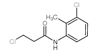 Propanamide, 3-chloro-N-(3-chloro-2-methylphenyl)- Structure