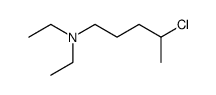 diethyl-(4-chloro-pentyl)-amine Structure