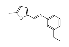 N-(3-ethylphenyl)-1-(5-methylfuran-2-yl)methanimine结构式