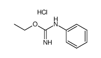 O-ethyl-N-phenyl-isourea, hydrochloride结构式